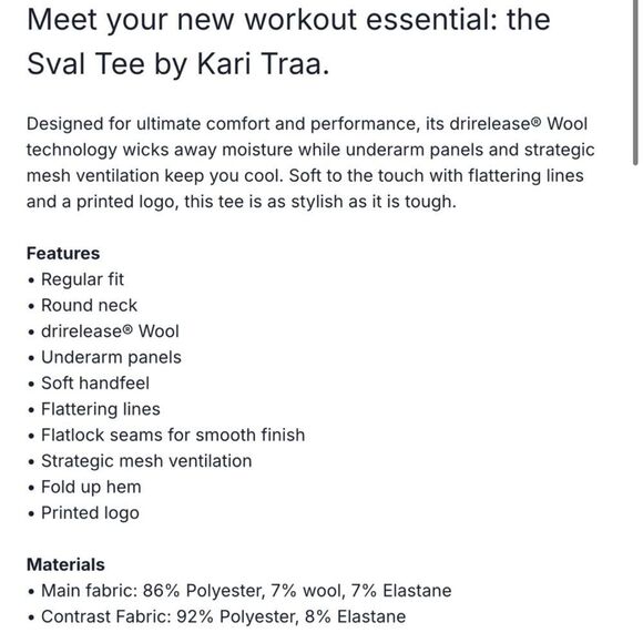 Kari Traa Svala Bright Teal Pink Workout Tee Small - Picture 3 of 10